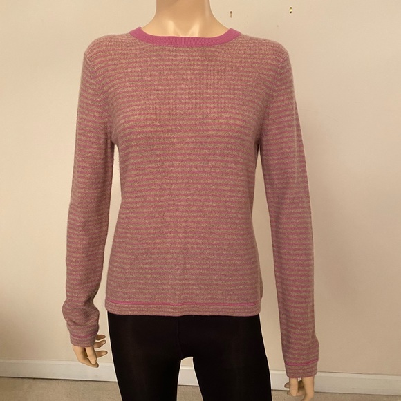 MASSIMO MOLINA / Cashmere Sweater/ Pink & Gray / Size Medium (44 Italian) - Picture 2 of 15